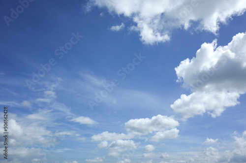 blue sky with clouds