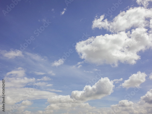 blue sky with clouds