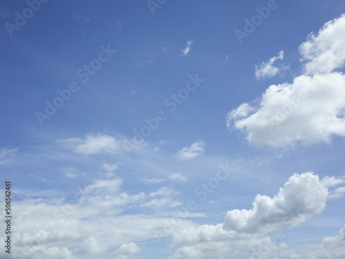 blue sky with clouds