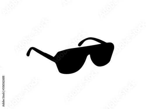 Black fashion sunglasses isolated clipart vector image.Summer sunglasses fashion eyeglasses flat vector image.Sunglasses cartoon glasses for protection from vector 