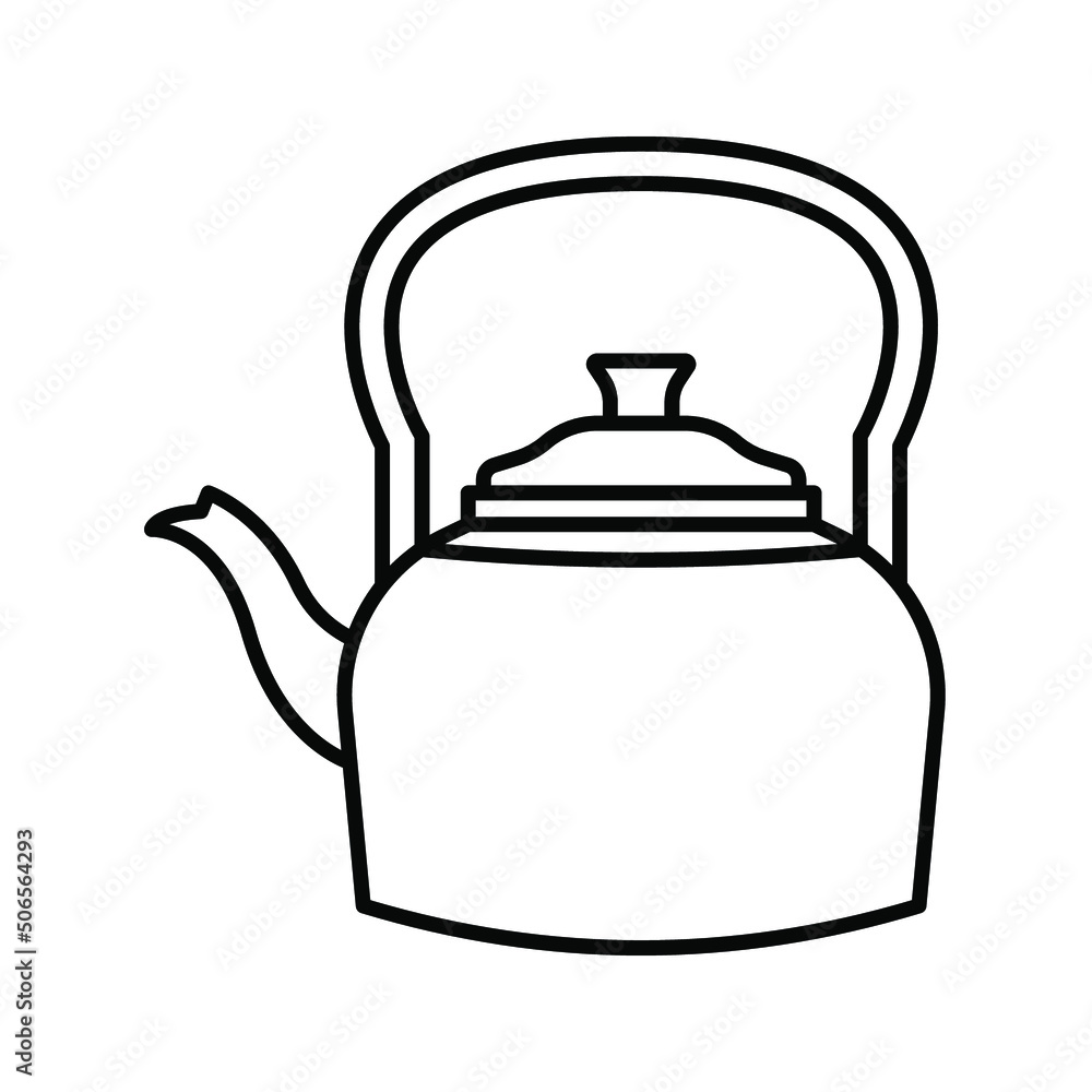 Obraz premium Teapot icon. vector Simple design. vector illustration