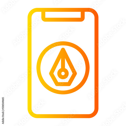 copywriting gradient icon