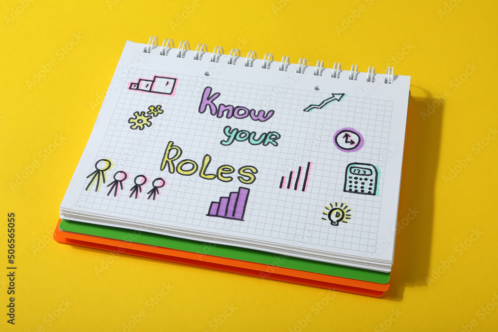 Obraz premium Concept of business roles and responsibilities, business concept