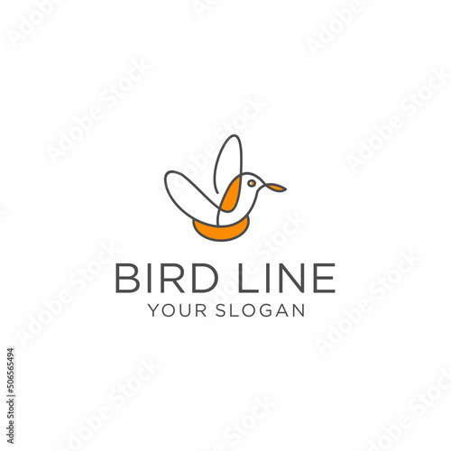 Bird logo vector icon design template