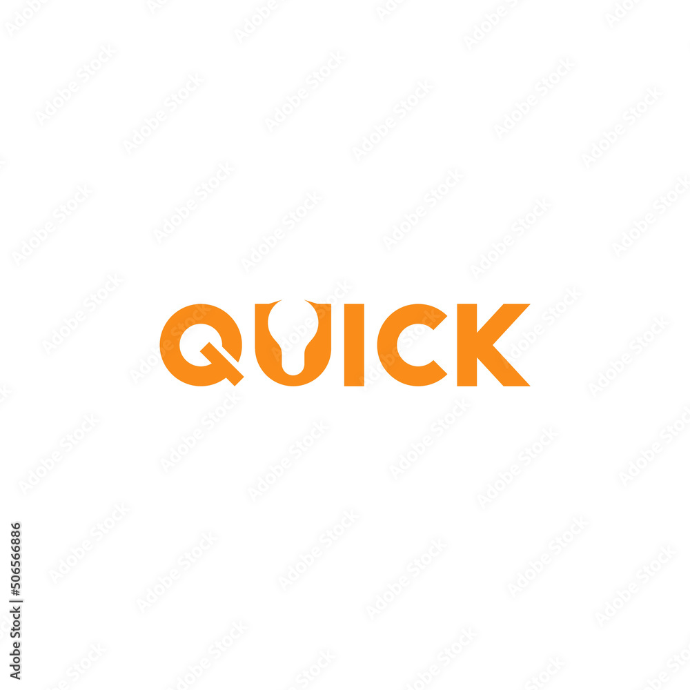 Quick text, negative space. Logo design. Quick text, negative space. Logo design.