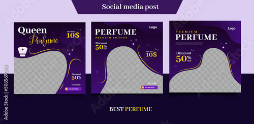 Elegant perfume social media post