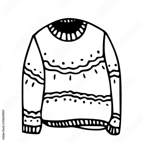 winter clothes elements: sweater