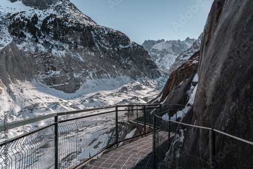 Mer de Glace (lake of ice), is from the glacier Mont-Blanc.