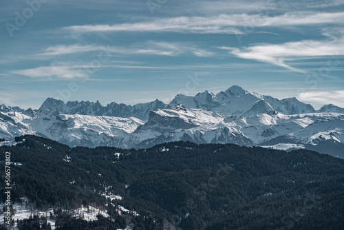 View over the Mont-Blanc.