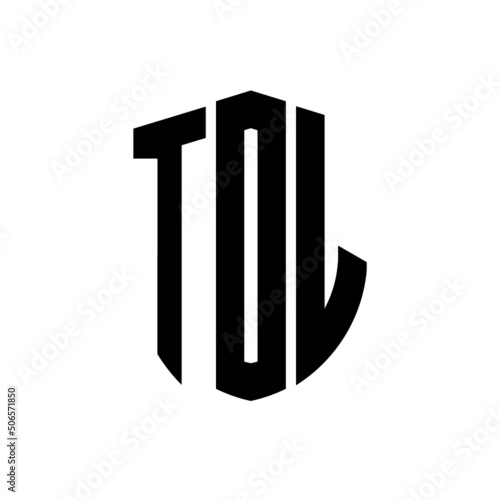 TDL letter logo design. TDL modern letter logo with black background. TDL creative  letter logo. simple and modern letter logo. vector logo modern alphabet font overlap style. Initial letters TDL  photo