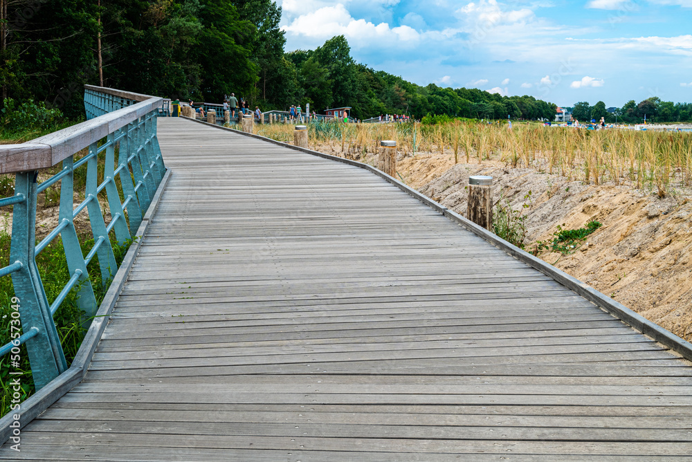 Dünenpromenade am Ostseeradweg im Seebad Boltenhagen Dünenpromenade am Ostseeradweg im Seebad Boltenhagen