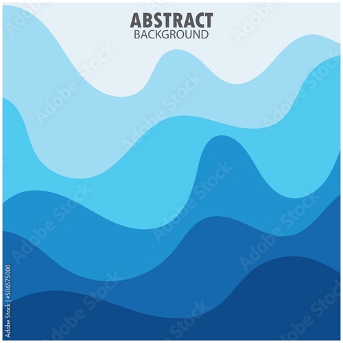 ABSTRACT WAVE BACKGROUND DESIGN WITH BLUE COMBINATION VECTOR