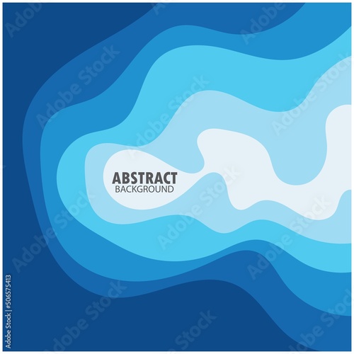 ABSTRACT WAVE BACKGROUND DESIGN WITH BLUE COMBINATION VECTOR