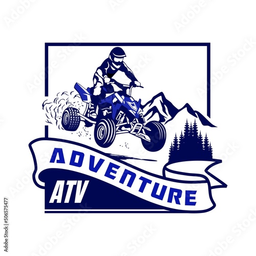 atv logo design icon vector	