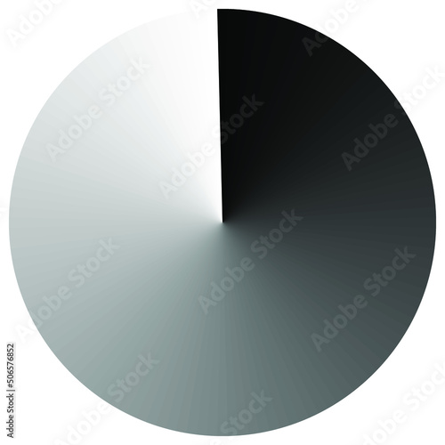 Collection of Round Decorative Border Frames with Clear Background. Ideal for vintage label designs.Shaded sphere in space with shadow.Color wheel circle isolated on white background with color shades