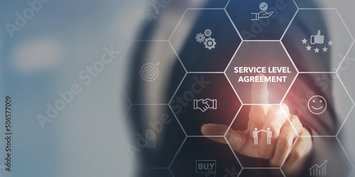 Fotografie Service Level Agreement (SLA), business concept