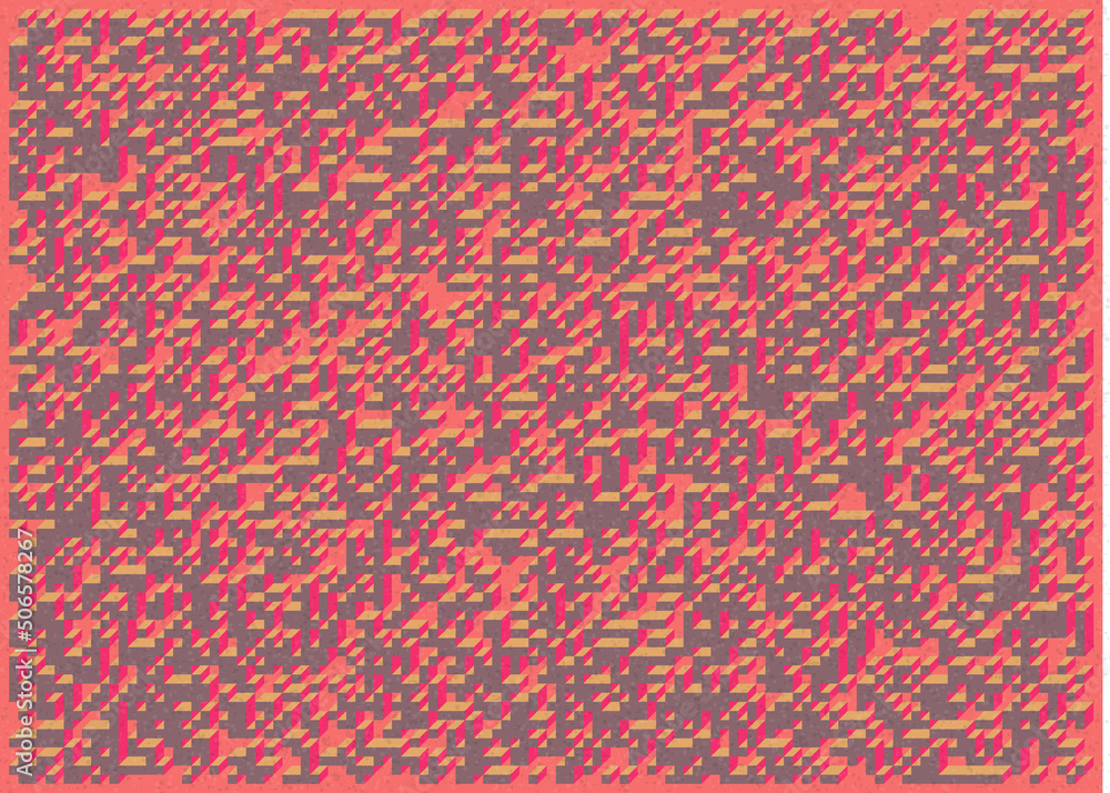 Implementation of Edward Zajec’s “Il Cubo” from 1971. Essentially a Truchet tile set of 8 tiles and rules for placement art illustration Implementation of Edward Zajec’s “Il Cubo” from 1971. Essentially a Truchet tile set of 8 tiles and rules for placement art illustration