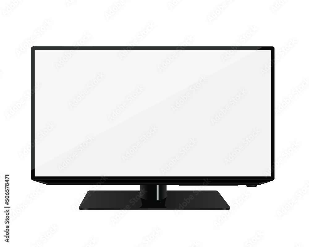 modern television isolated on a white background modern television isolated on a white background