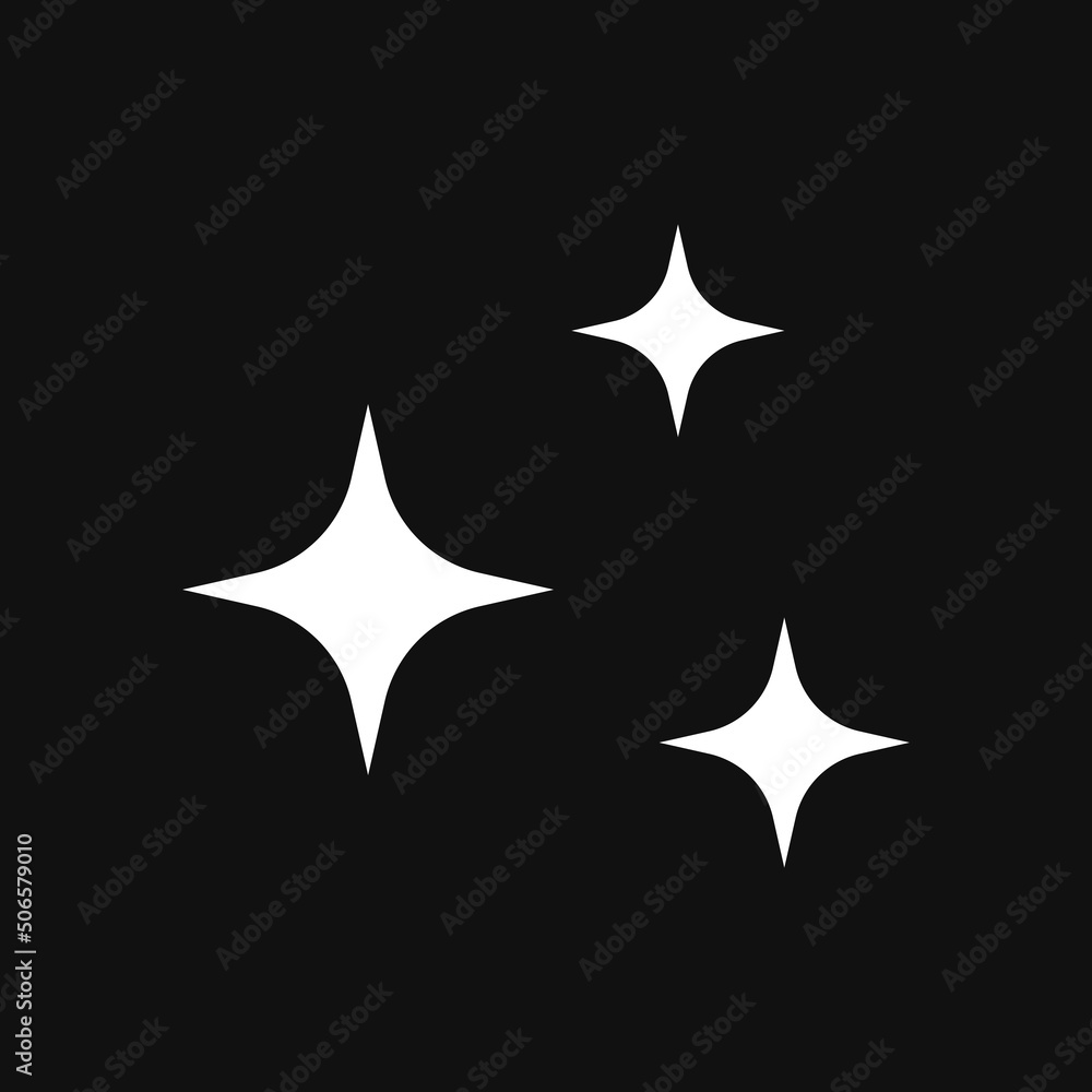 Sparkle icon on grey backround Sparkle icon on grey backround