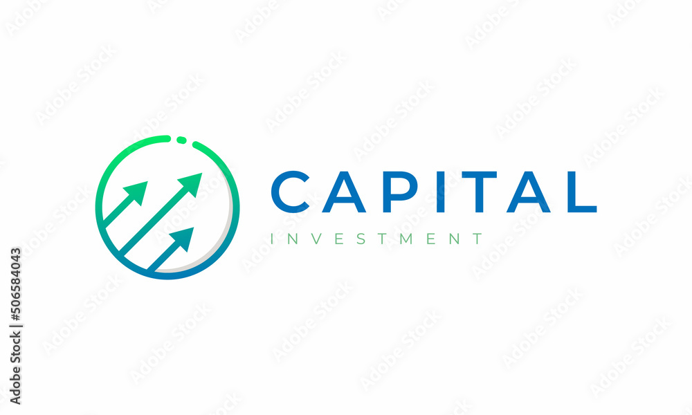 Circle with Arrow up Symbol Capital Investment Logo Design Inspiration Circle with Arrow up Symbol Capital Investment Logo Design Inspiration