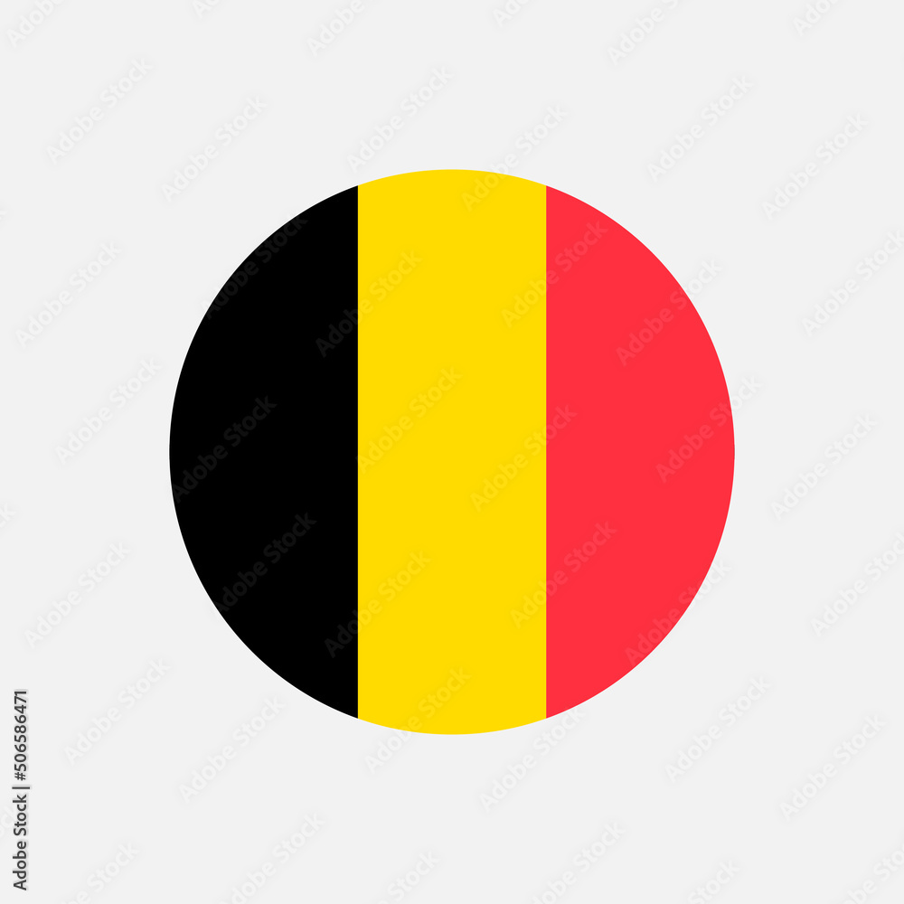 Fototapeta premium Country Belgium. Belgium flag. Vector illustration.