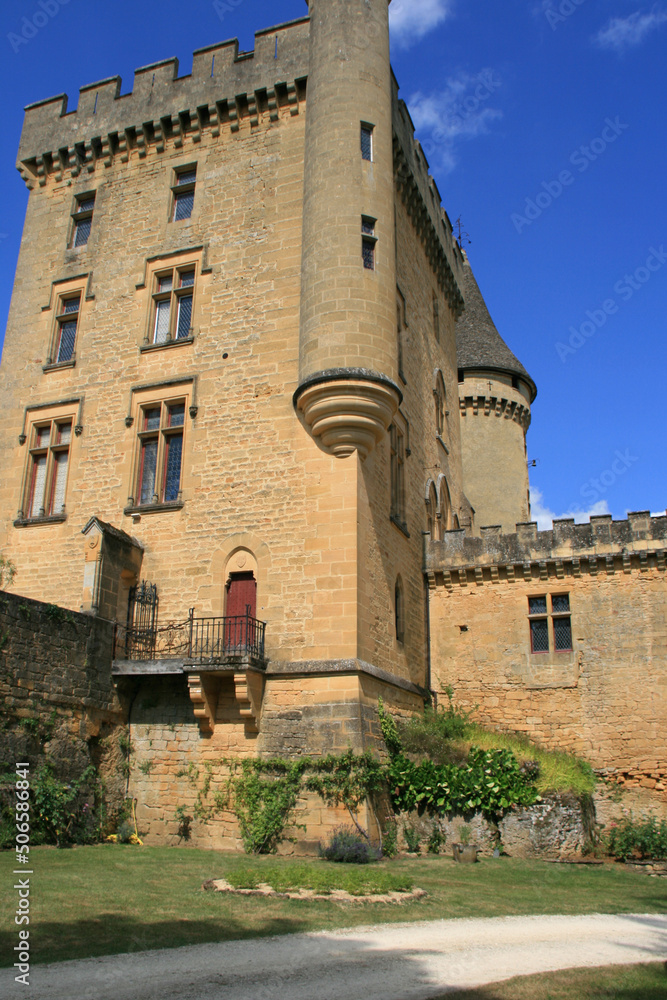 medieval castle in marquay (france) 