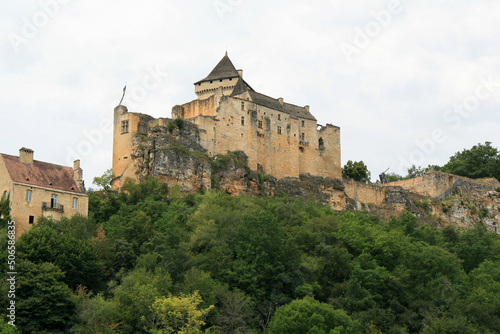 medieval castle in castelnaud-la-chapelle  france 