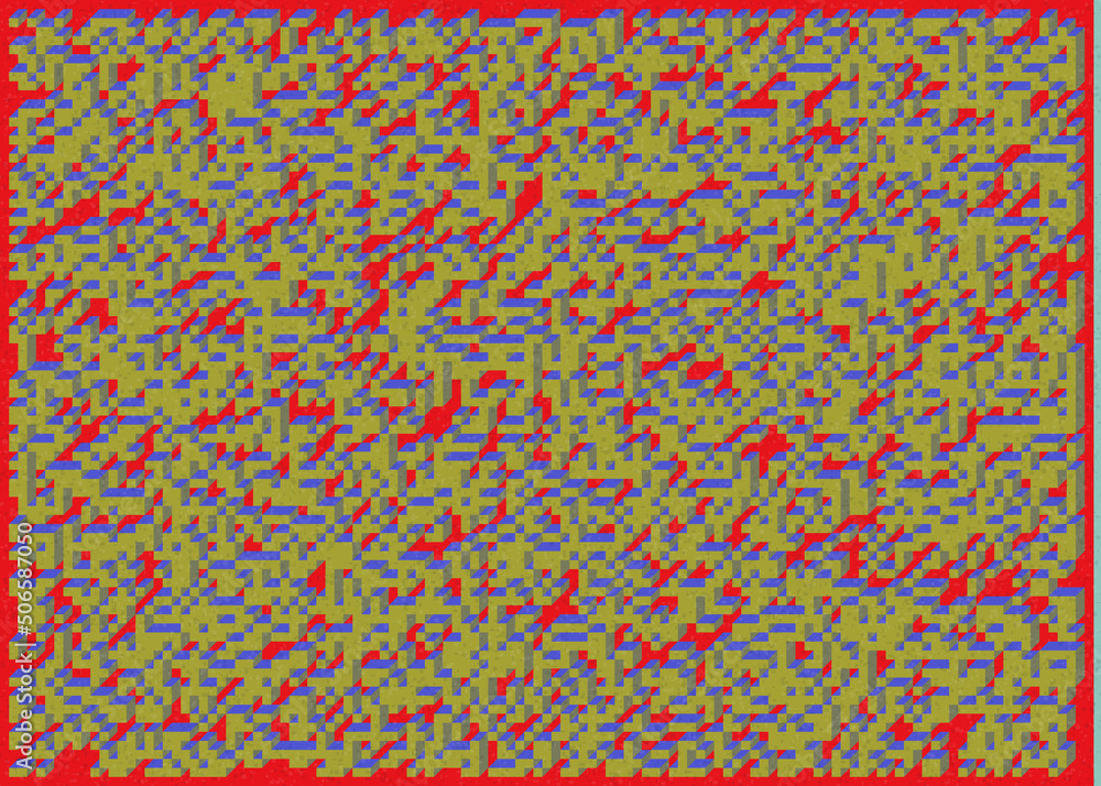 Implementation of Edward Zajec’s “Il Cubo” from 1971. Essentially a Truchet tile set of 8 tiles and rules for placement art illustration Implementation of Edward Zajec’s “Il Cubo” from 1971. Essentially a Truchet tile set of 8 tiles and rules for placement art illustration