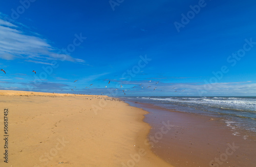 Empty beach in Albufeira