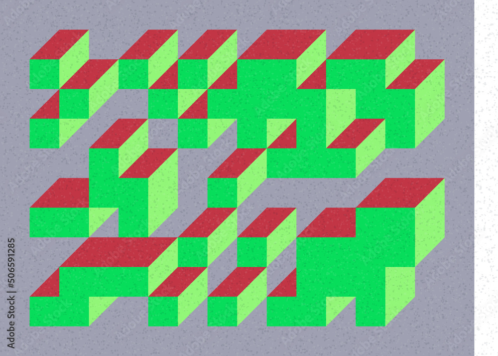 Implementation of Edward Zajec’s “Il Cubo” from 1971. Essentially a Truchet tile set of 8 tiles and rules for placement art illustration Implementation of Edward Zajec’s “Il Cubo” from 1971. Essentially a Truchet tile set of 8 tiles and rules for placement art illustration