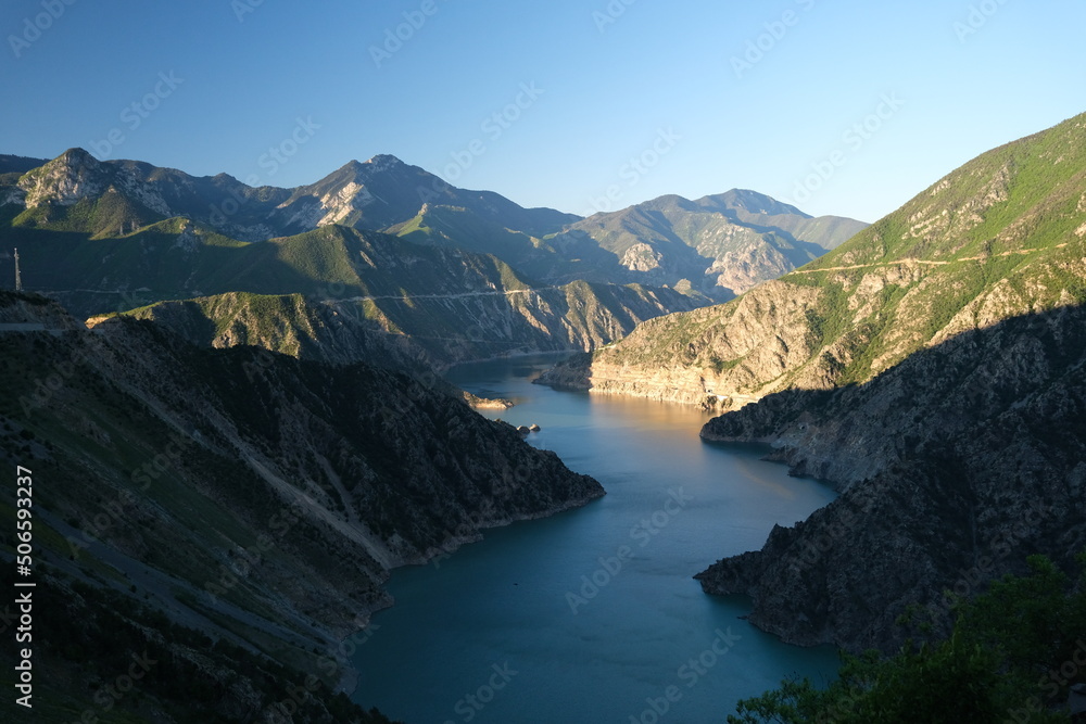 Fototapeta premium Deriner Dam view in Artvin.