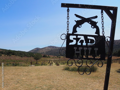 Cementerio de Sad Hill, famoso por la película El Bueno El Feo y El Malo. España. photo