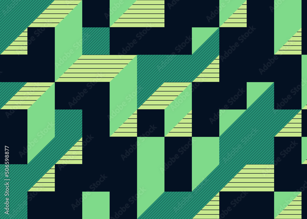 Implementation of Edward Zajec’s “Il Cubo” from 1971. Essentially a Truchet tile set of 8 tiles and rules for placement art illustration Implementation of Edward Zajec’s “Il Cubo” from 1971. Essentially a Truchet tile set of 8 tiles and rules for placement art illustration