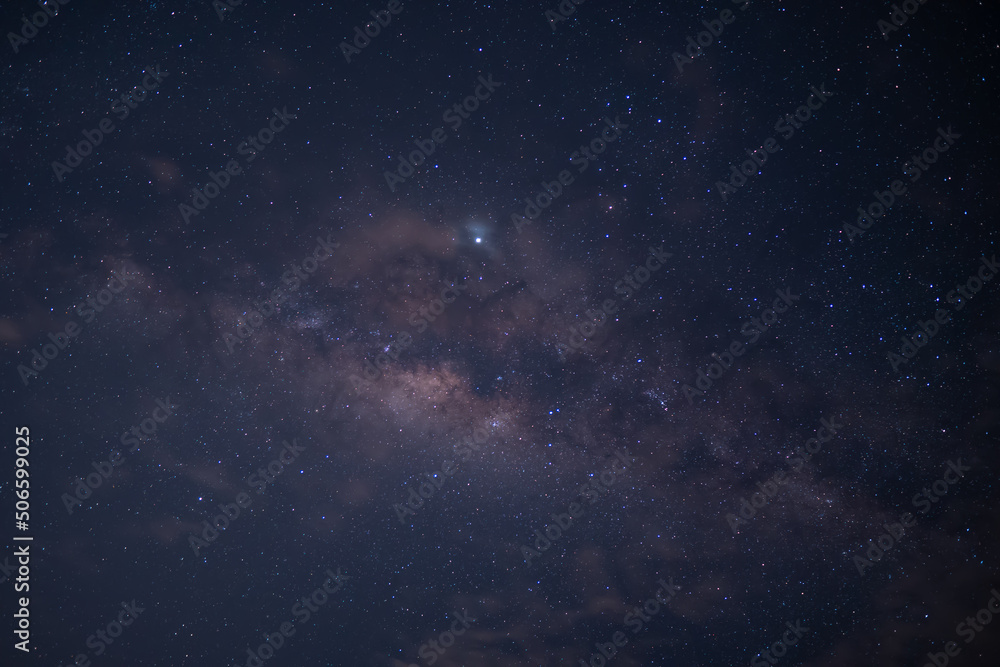 Milky way is visible in night sky