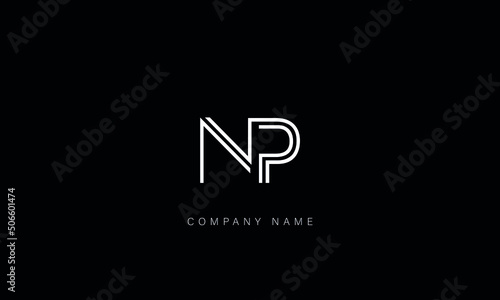 NP, PN, Abstract Letters Logo Monogram