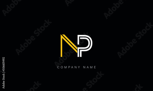 NP, PN, Abstract Letters Logo Monogram