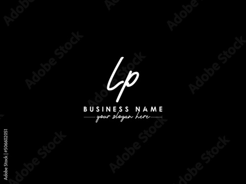 Luxury LP Logo Icon, Signature Lp pl logo Letter Vector Icon Design For all Kind Of Use