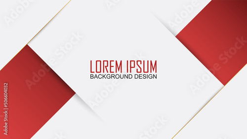 Red banner template in minimalist style for background design Free Download Red banner template in minimalist style for background design - GFXLoad