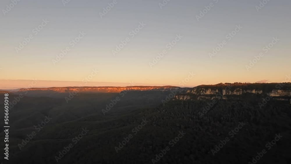 Morning view from Blue Mountains, Sydney, Australia Morning view from Blue Mountains, Sydney, Australia