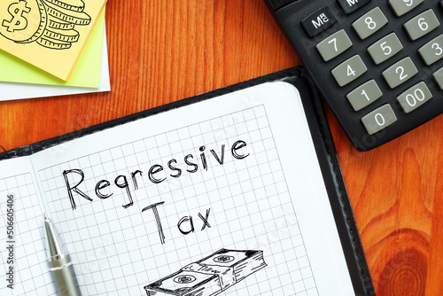 Regressive Tax is shown using the text