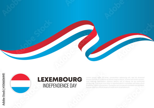 luxemburg independence day background banner with flag for national celebration on photo