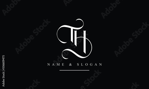 TH, HT, T, H abstract letters logo monogram photo