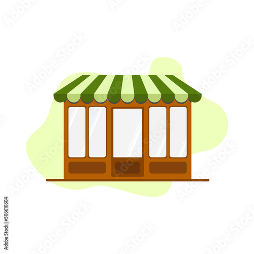 Shop stores icon vector illustration. Marketplace, shop building icon.