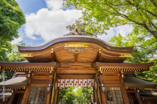Photos 神社　門　神社仏閣　拝殿　大國魂神社　随神門　寺社仏閣