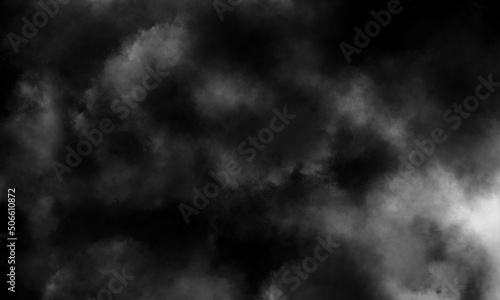 smoke overlay effect. fog overlay effect. atmosphere overlay effect. smoke texture overlays. Isolated black background. Misty fog effect. fume overlay. vapor overlays. fog background texture. steam. © AshanRandika