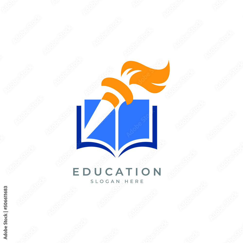 education logo design, book logo, learning logo design template education logo design, book logo, learning logo design template