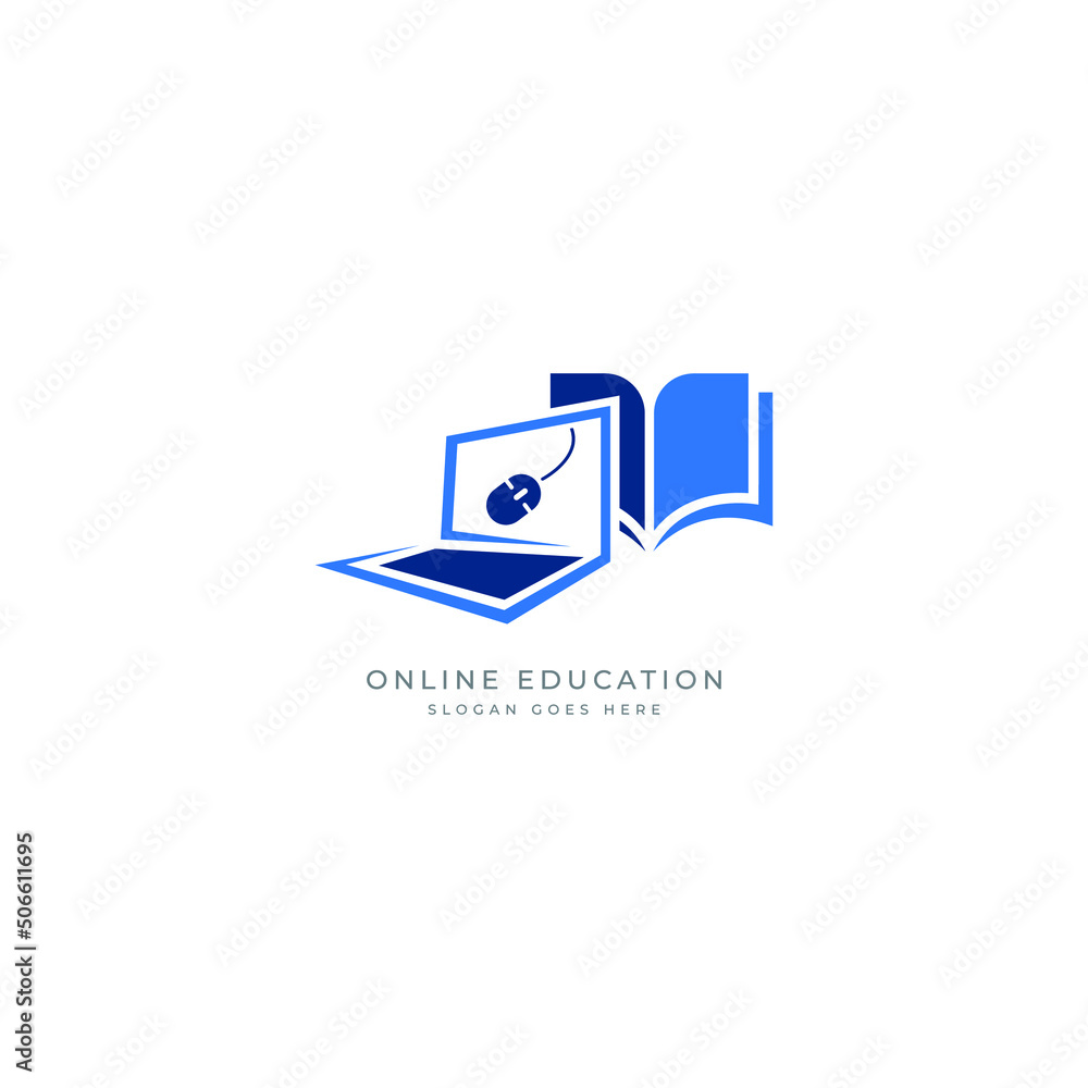 online education logo, online class logo, web education logo design template online education logo, online class logo, web education logo design template