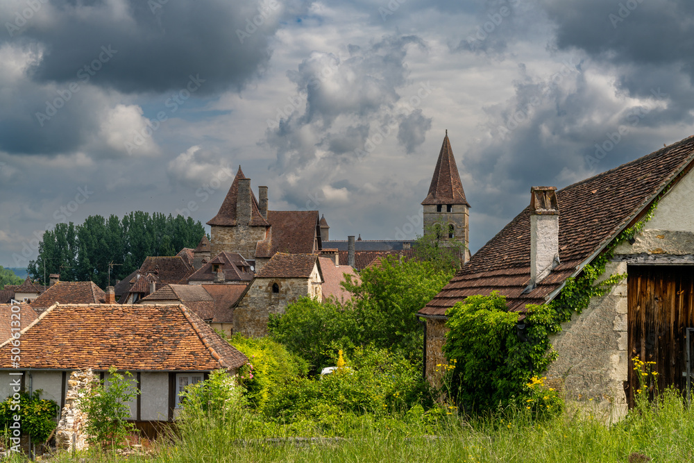 view of the picturesque historic village of Carennac in the Dordogne Valley view of the picturesque historic village of Carennac in the Dordogne Valley