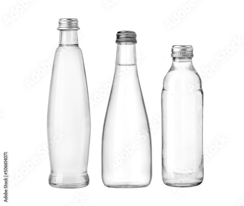 water glass bottle isolated