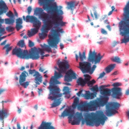 Tie dye shibori seamless pattern. Watercolour abstract texture.